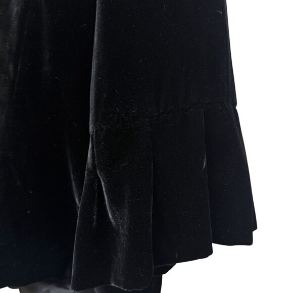 Lane Bryant Velvet Swing Jacket Plus Size 26 Black Evening Blazer 3/4 Sleeve - Picture 8 of 10